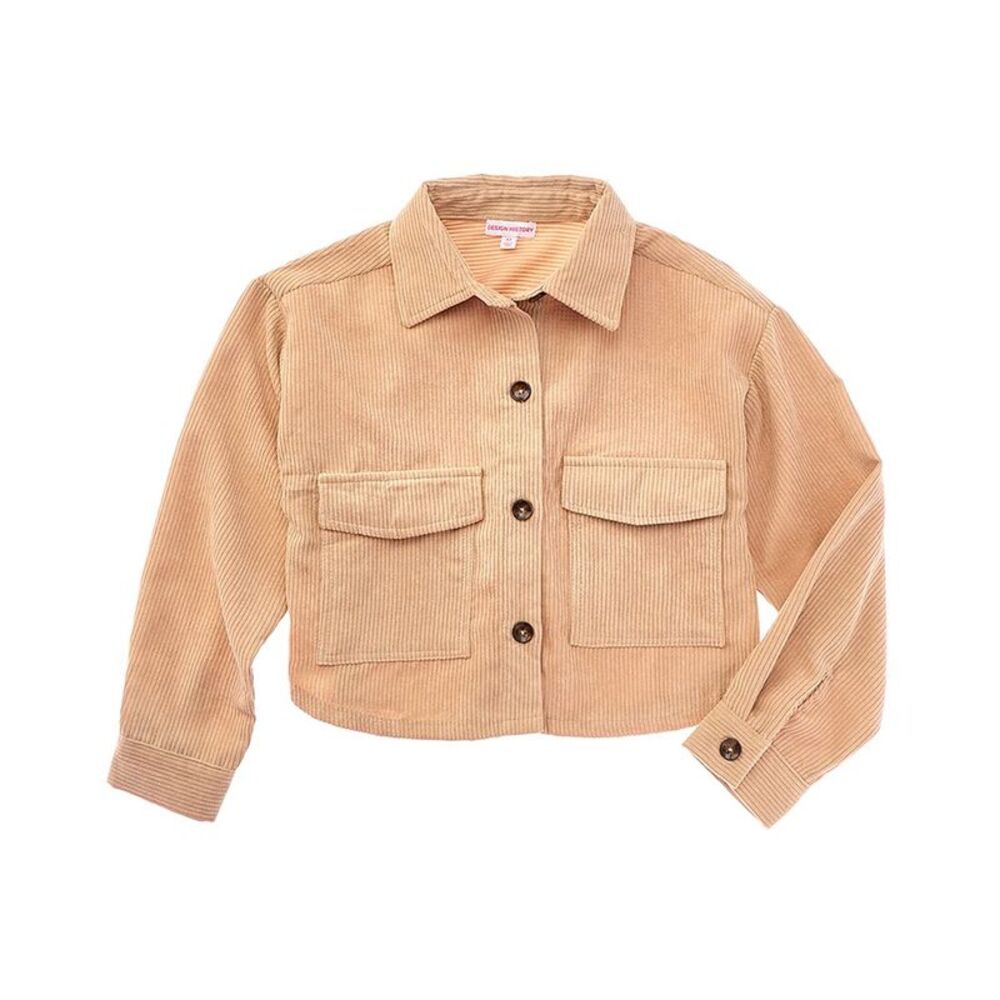Design History Girls  Shacket, Brown